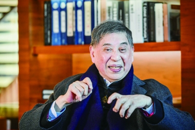 作家白先勇。南京日报/紫金山新闻记者 董家训 摄