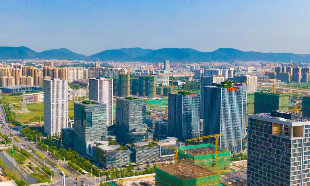 俯瞰南京江北新区研创园。南京日报/紫金山新闻记者 冯芃 摄
